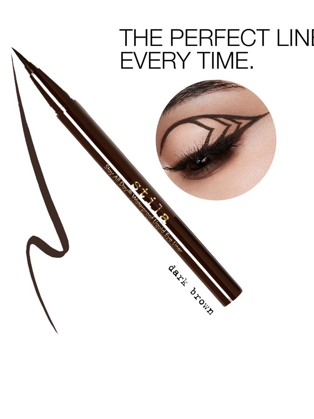 Stila stay all day waterproof liquid eyeliner dark brown